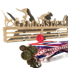 Load image into Gallery viewer, Wooden medal hanger - Gymnastics