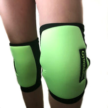 Load image into Gallery viewer, Knee Pads for Rhythmic Gymnastics and Dance (Lime / Black)