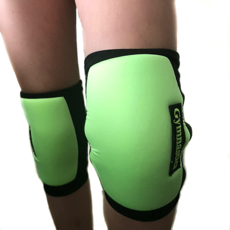 Knee Pads for Rhythmic Gymnastics and Dance (Lime / Black)