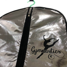 Load image into Gallery viewer, Rhythmic gymnastics leotard case silver with logo