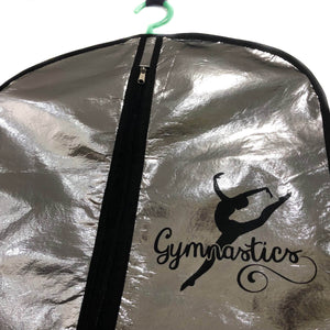 Rhythmic gymnastics leotard case silver with logo